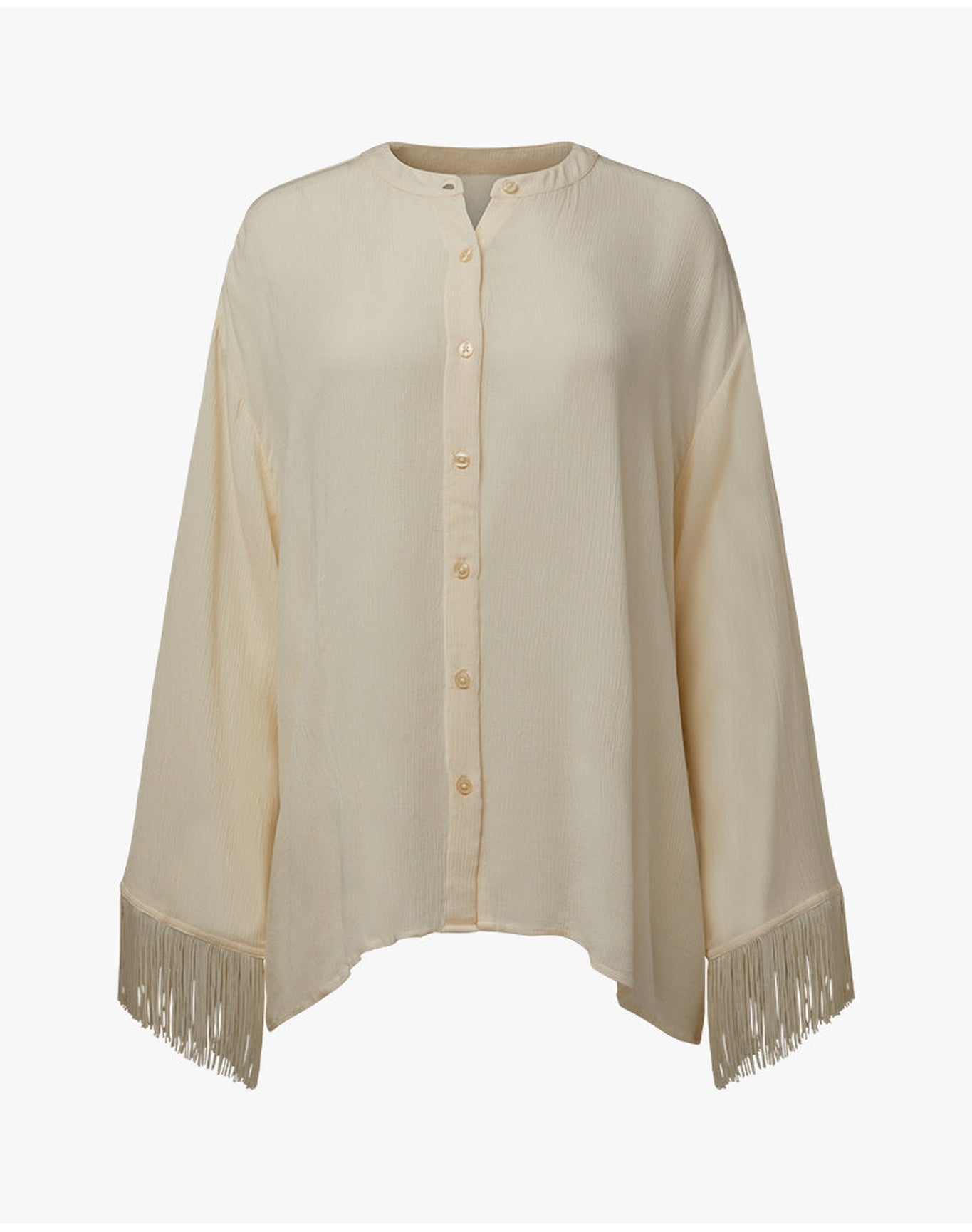 Fringe Button Up | Off White
