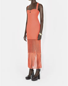 Fringe Diana Dress | Coral