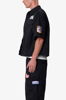 Front Pocket Work Shirt | Black