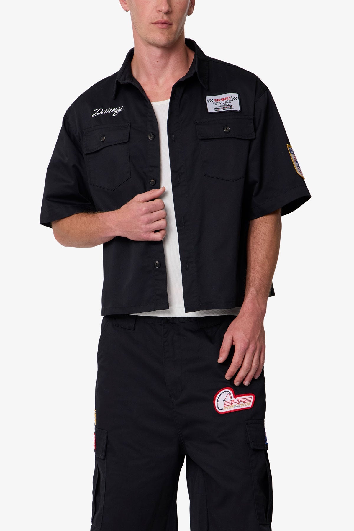 Front Pocket Work Shirt | Black