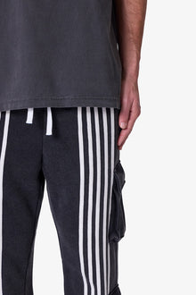 Front Stripe Sweatpants | Washed Black