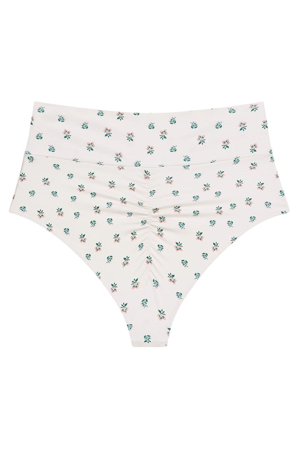 Added Coverage High Rise Bikini Bottom | Fruity Floral
