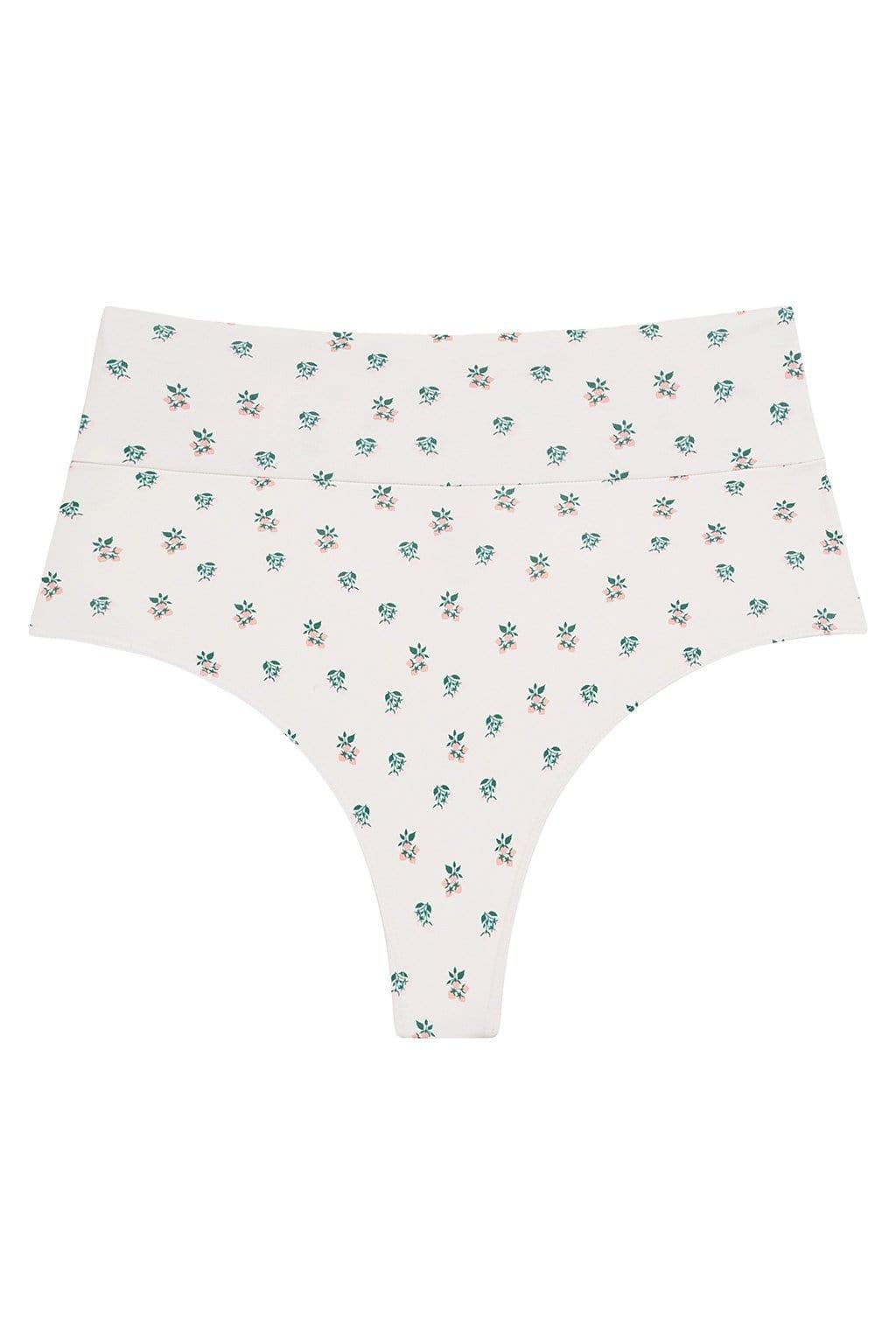 Added Coverage High Rise Bikini Bottom | Fruity Floral