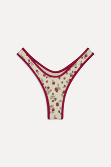 Full Moon Micro Bikini Bottom Strawberry Field
