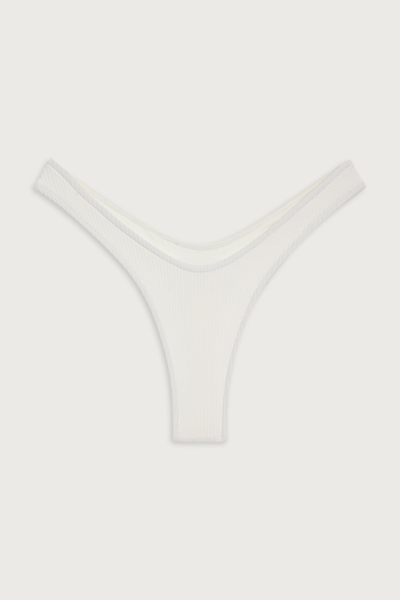 Full moon ribbed bottom white