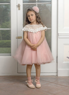 Baby Girls | Rosa Tulle Flower Dress | Pink