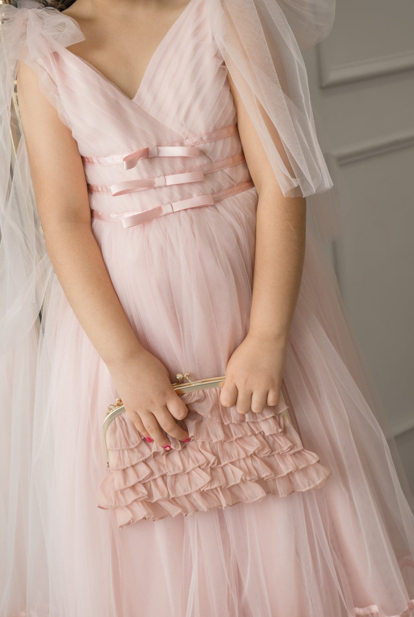 Girls | Camila Tulle Gown | Light Pink