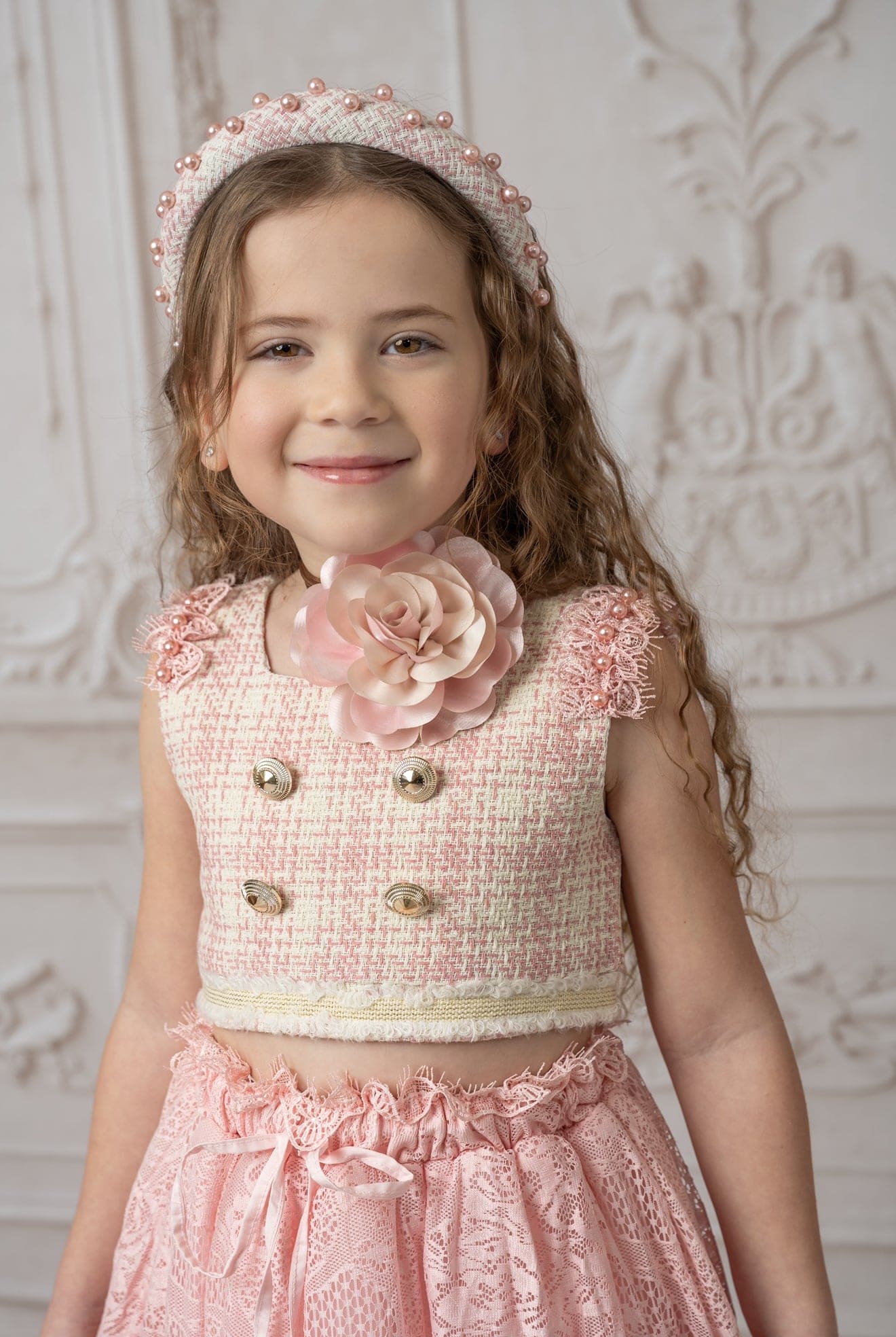 Girl | Flower Neck Tie | Pink