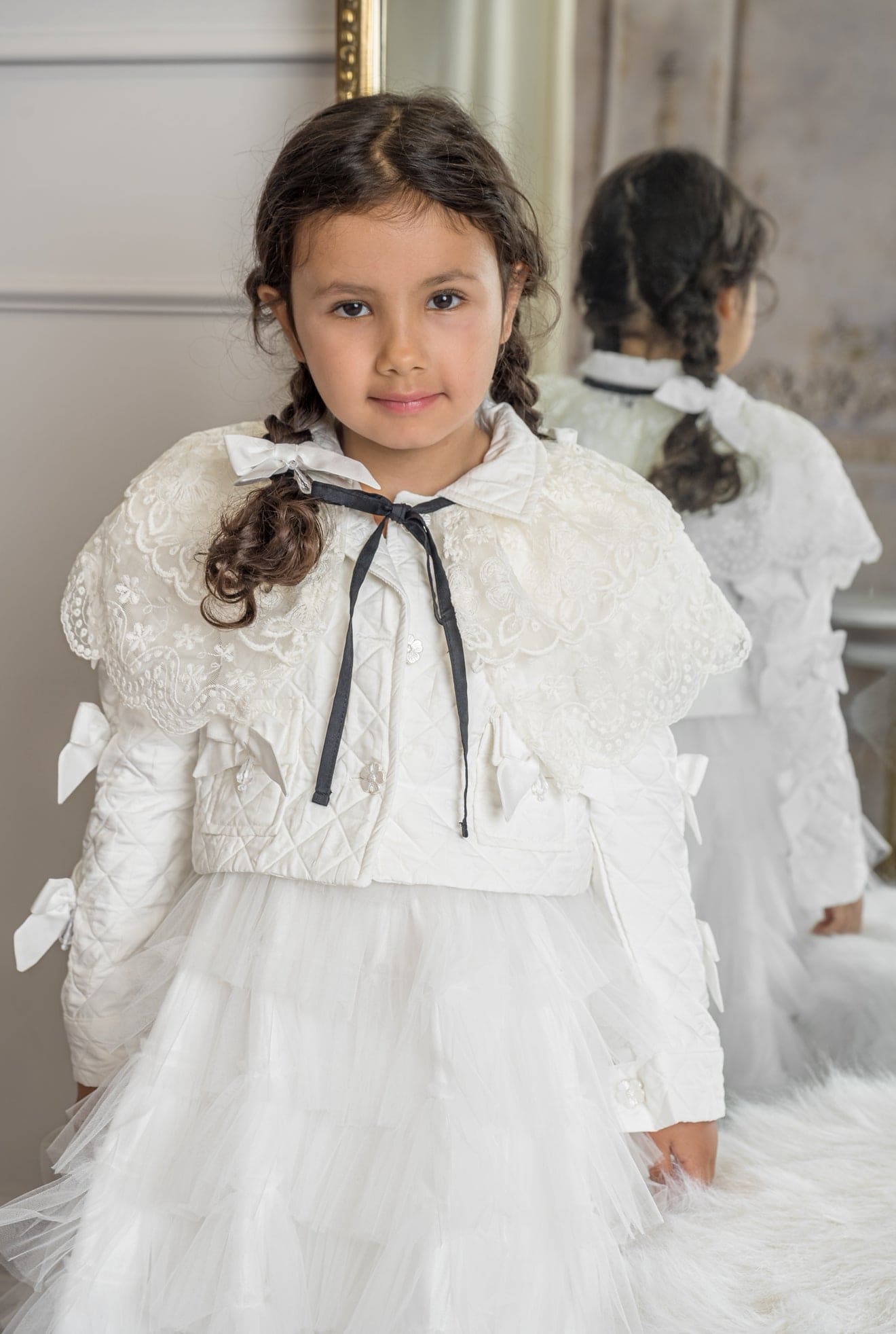 Girl | Poppy Quilted Jacket | White