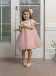 Baby Girls | Rosa Tulle Flower Dress | Pink