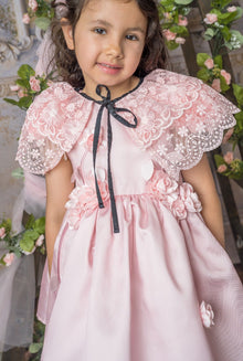 Baby Girls | Coco-Pink Lace Cape | Pink