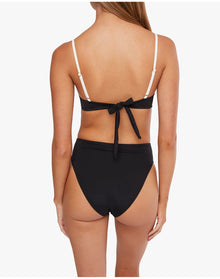 Full Coverage Underwire Bikini Top | Black x Off White