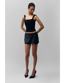 Full Length Knit Corset | Black