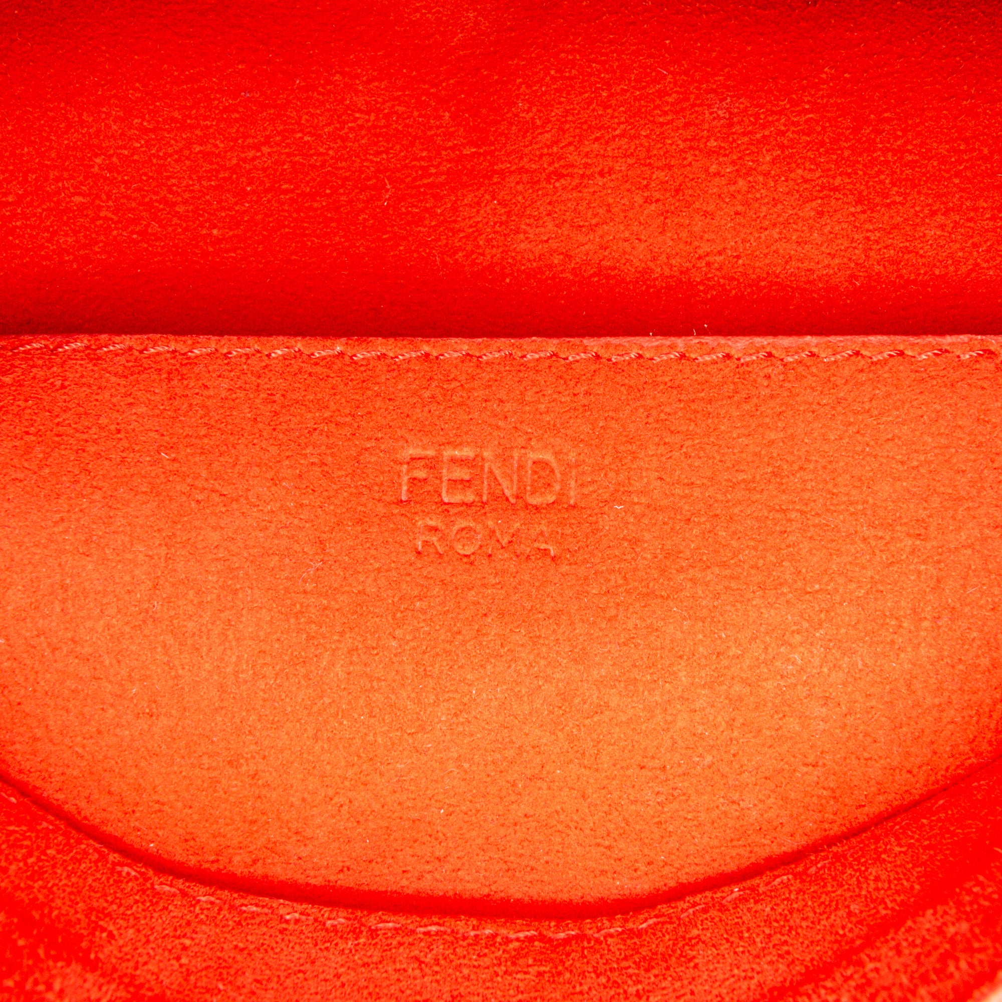 Fendi | Pre-Owned Midi Chain Baguette | Red
