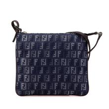 Fendi | Pre-Owned Zucchino Denim Crossbody | Blue/Dark Blue