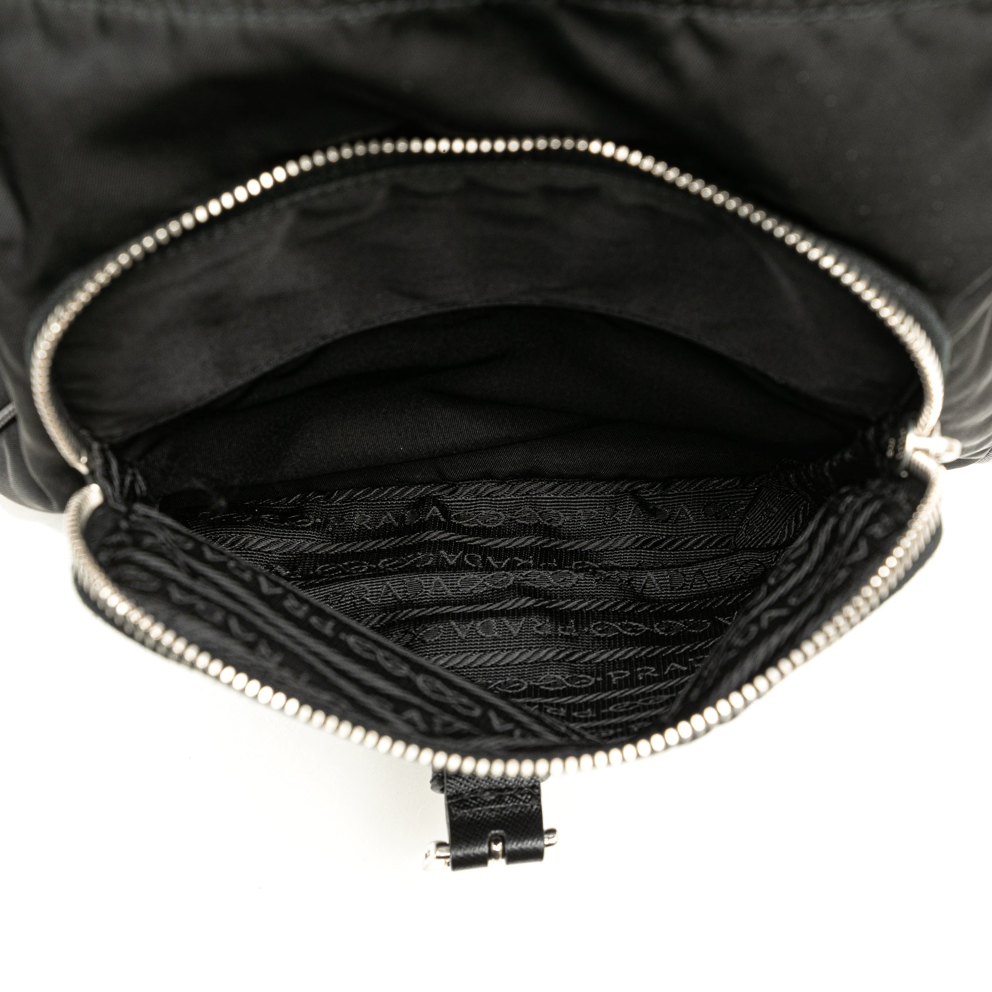 Prada | Pre-Owned Tessuto Shoulder Bag | Black