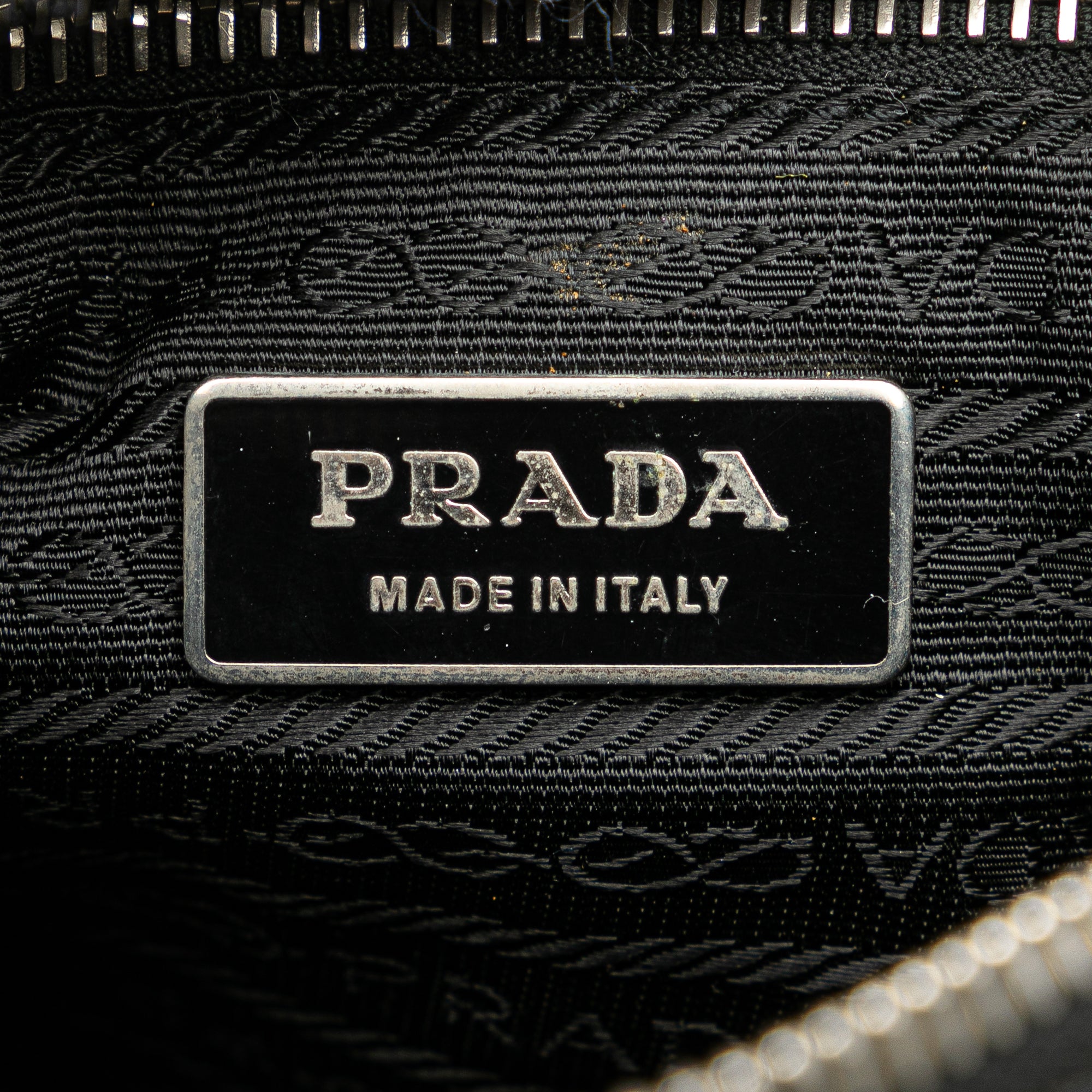 Prada | Pre-Owned Tessuto Shoulder Bag | Black