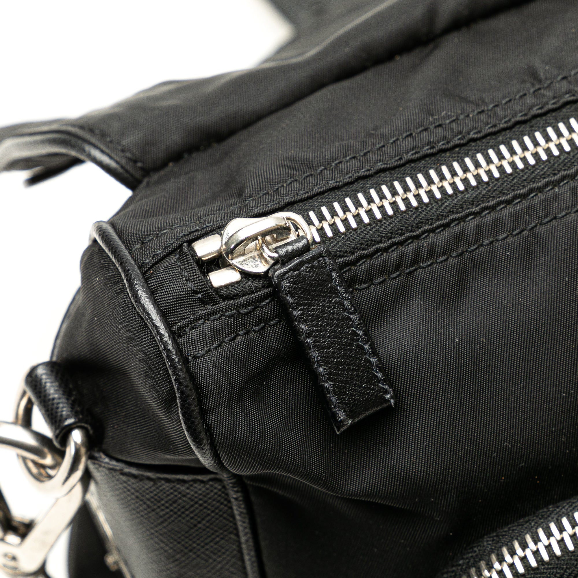 Prada | Pre-Owned Tessuto Shoulder Bag | Black