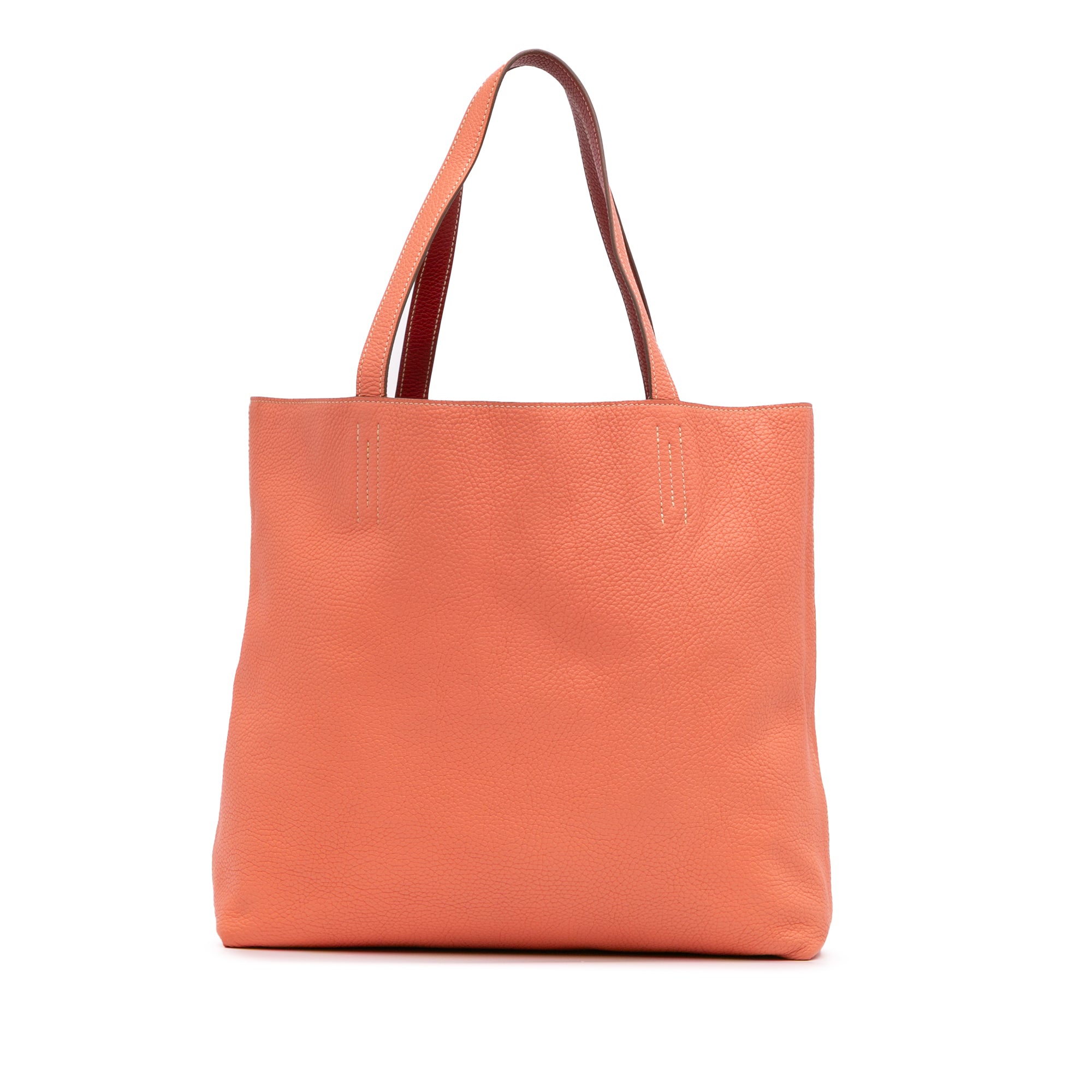 Hermes | Pre-Owned Clemence Double Sens 36 | Pink/Salmon