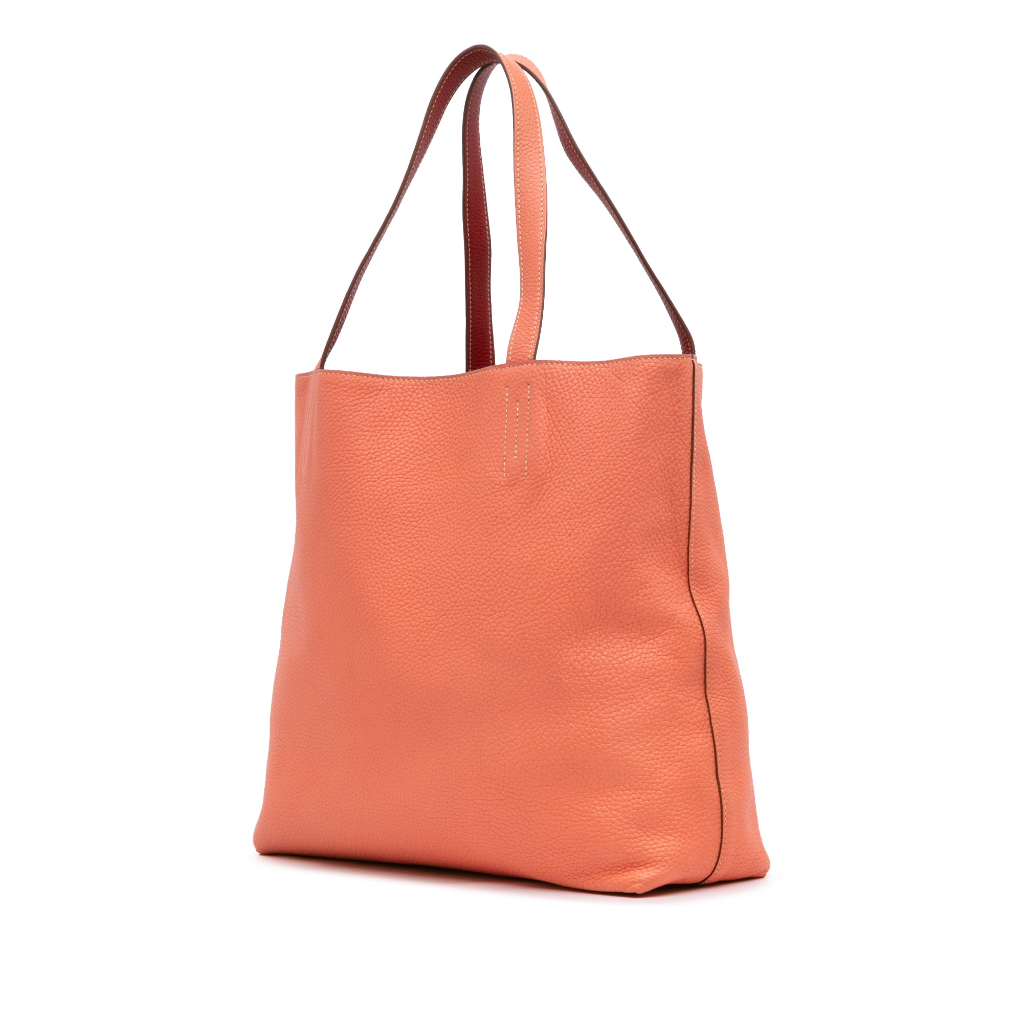 Hermes | Pre-Owned Clemence Double Sens 36 | Pink/Salmon