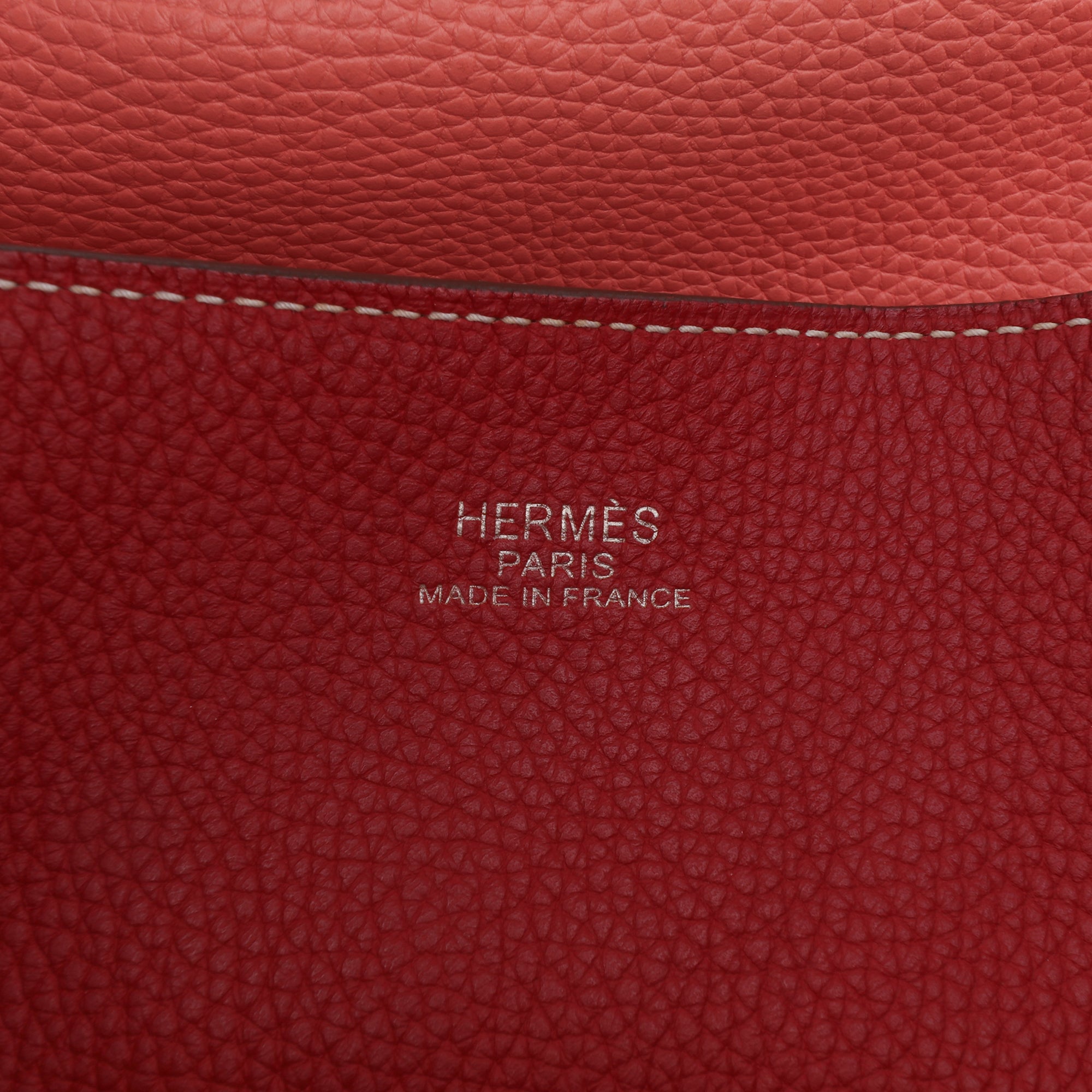 Hermes | Pre-Owned Clemence Double Sens 36 | Pink/Salmon