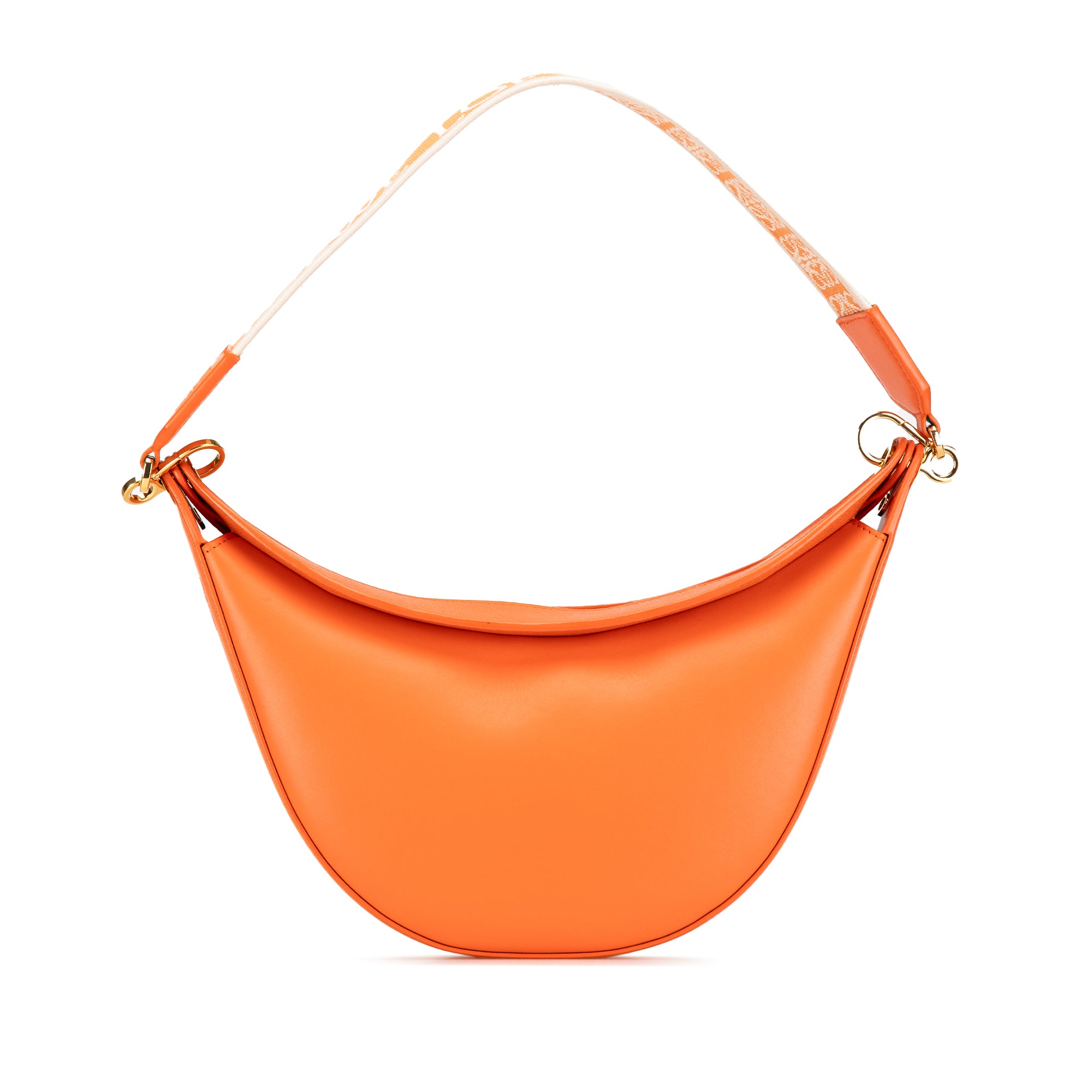 Loewe | Pre-Owned Small Leather Luna Hobo | Orange