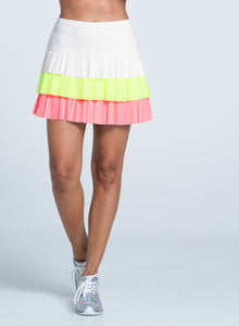 Triple Threat Pleated Skort-15.5" | Flamingo