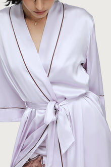 Silk Robe | Lilac Ash