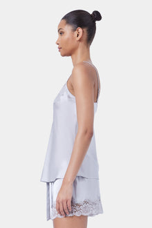 Silk Lace Cami | Silver