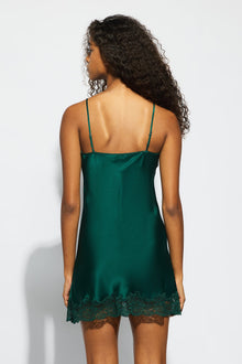 Silk Lace Chemise | Emerald