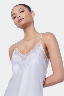 Silk Lace Chemise | Silver