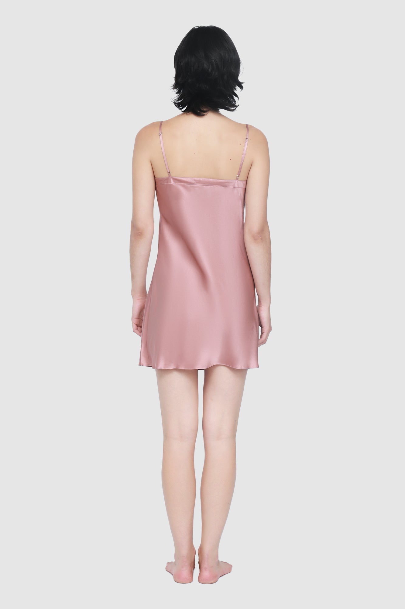 The Silk Chemise By GINIA In Mauve