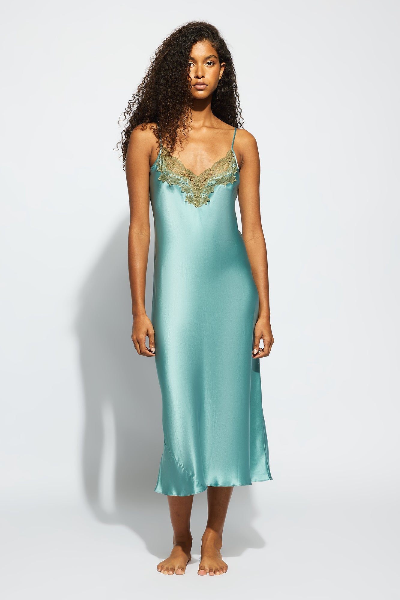 Silk Lace Slip | River