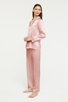 Fine Finishes Pyjama in Bridal Rose with 100% Silk from Ginia Sleepwear