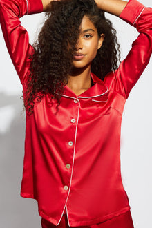 Fine Finishes Pajama | Chilli Red With Candy Pink