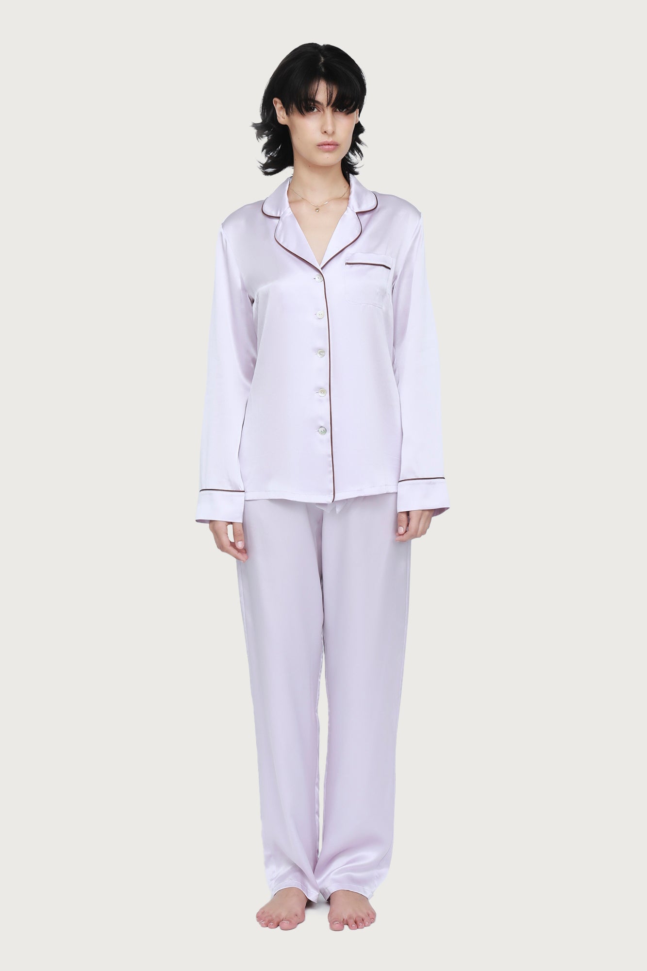 Fine Finishes Pyjama | Lilac Ash