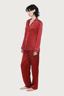 The Fine Finishes Pyjama By GINIA In RED