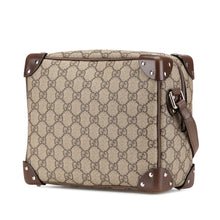 Gucci | Pre-Owned GG Supreme Soft Trunk Crossbody | Brown/Beige