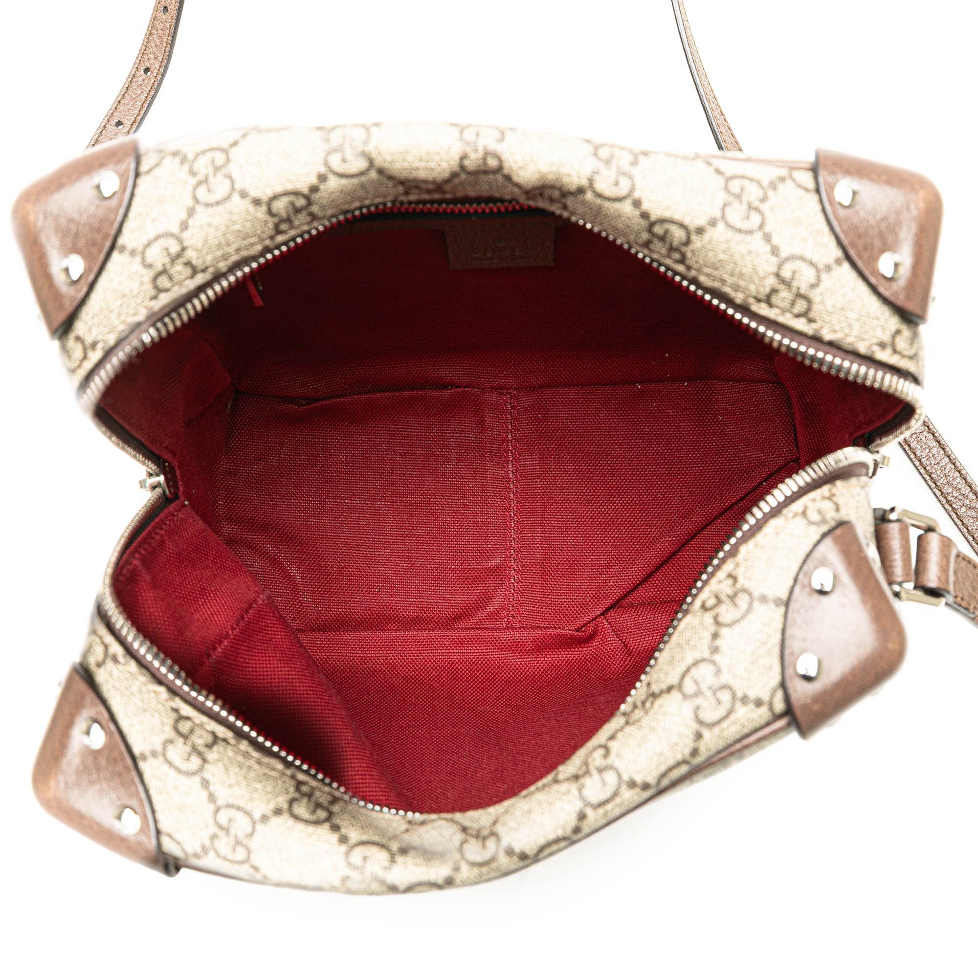 Gucci | Pre-Owned GG Supreme Soft Trunk Crossbody | Brown/Beige