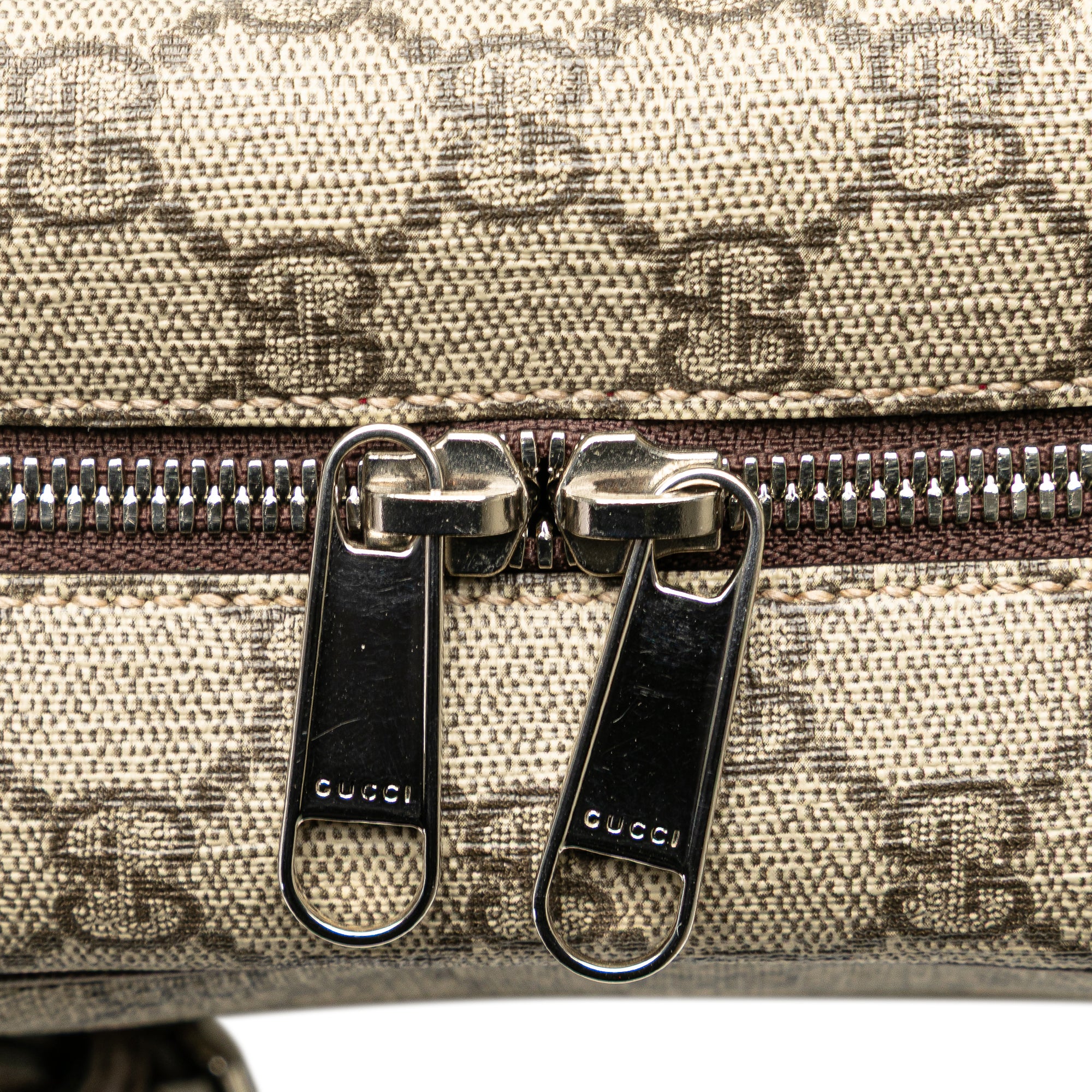 Gucci | Pre-Owned GG Supreme Soft Trunk Crossbody | Brown/Beige