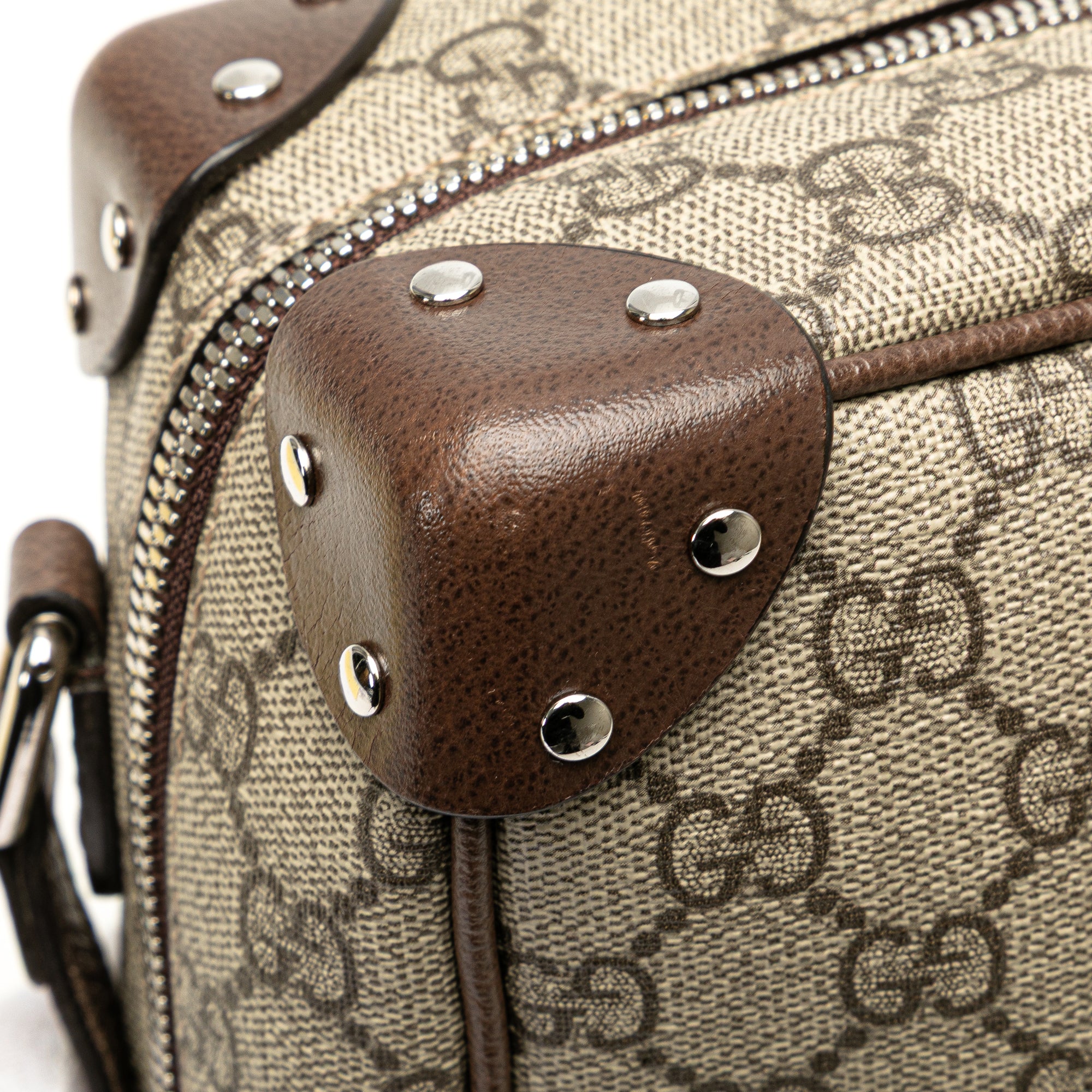 Gucci | Pre-Owned GG Supreme Soft Trunk Crossbody | Brown/Beige