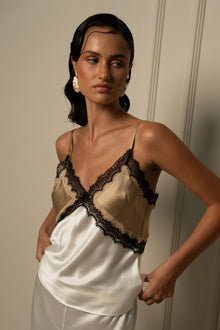 Billie Cami | Gold/Cream