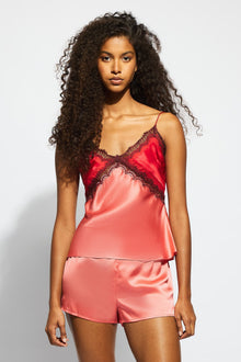 Billie Silk Cami | Dusty Rose / Chilli Red