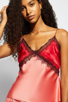 Billie Silk Cami | Dusty Rose / Chilli Red