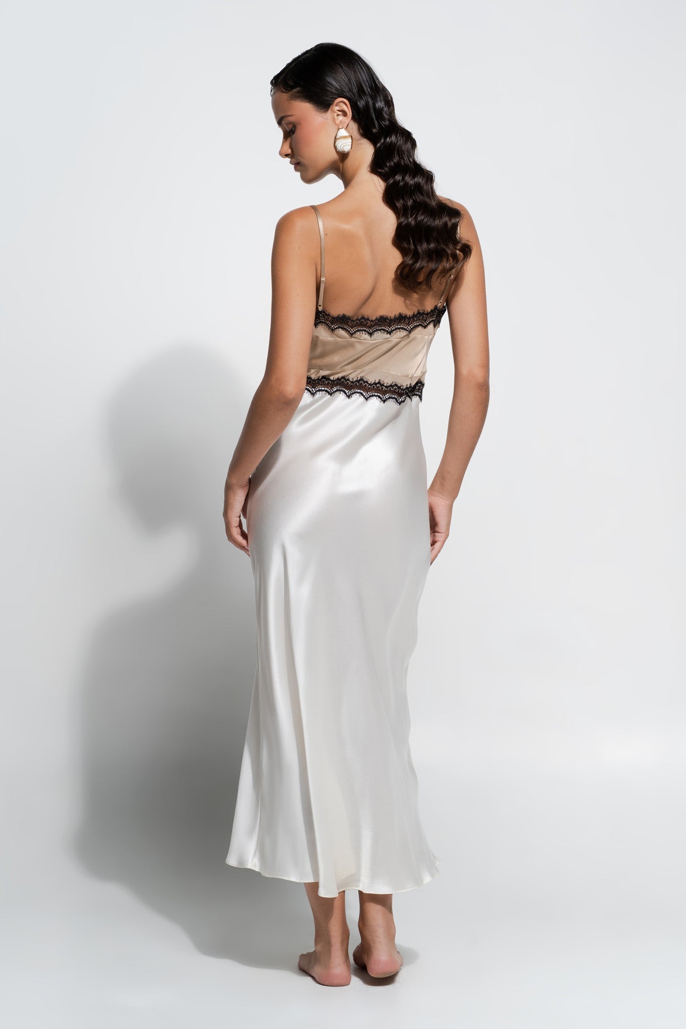 Billie Slip | Gold/Cream