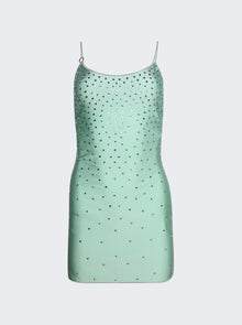 Women | Oséree | Full Gems Mini Dress | Aqua