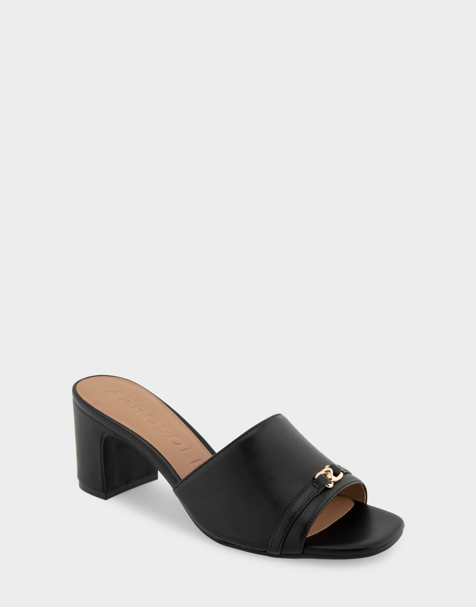 Gela Sandals | Black Leather