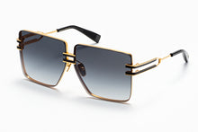 Womens | Gendarme Sunglass | Gold - Black | Dark Grey Gradient w/ Black Mirror