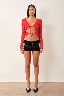 Womens | Geneva Top | Red