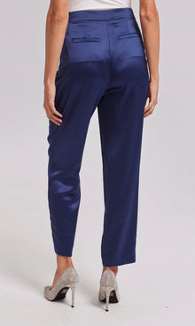 Keaton Satin Pants | Navy